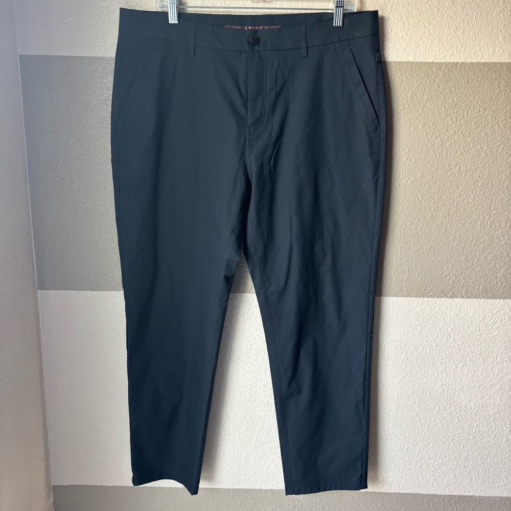 Marcus Pierce Men’s 35 x 28 Navy Blue Renegade Tech Pants Zip Rear Pockets